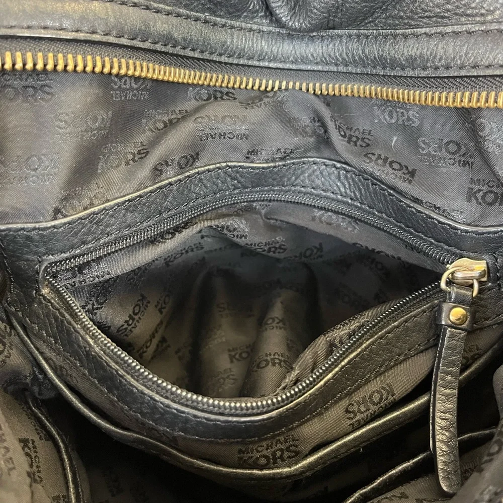 Michael Kors Black Buckle Satchel